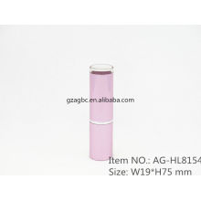 A la mode & charmant aluminium cylindrique rouge à lèvres Tube conteneur AG-HL8154, coupe size12.1/12.7,Custom couleur